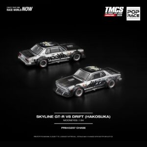 POPRACE 1/64 SKYLINE GT-R V8 DRIFT (HAKOSUKA) MOONEYES TMCS SINGAPORE SPECIAL EDITION *CHASE*