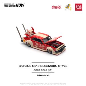 Pop Race 1/64 Skyline C210 Bosozoku Style Coca Cola