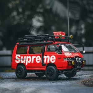 Autobots Models 1:64 Delica Star Wagon 4x4 Off Road Red Supreme Livery