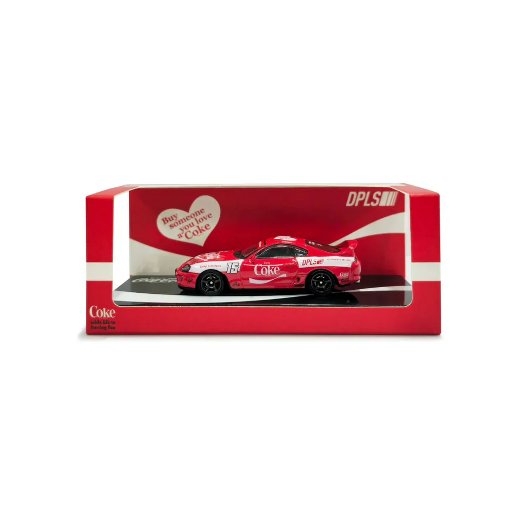 DPLS x INNO 1/64 - Toyota Supra (A80) - "Coca-Cola" Box Set - HKTS 2025 Exclusive Event Model - COKE117 - Imagen 4