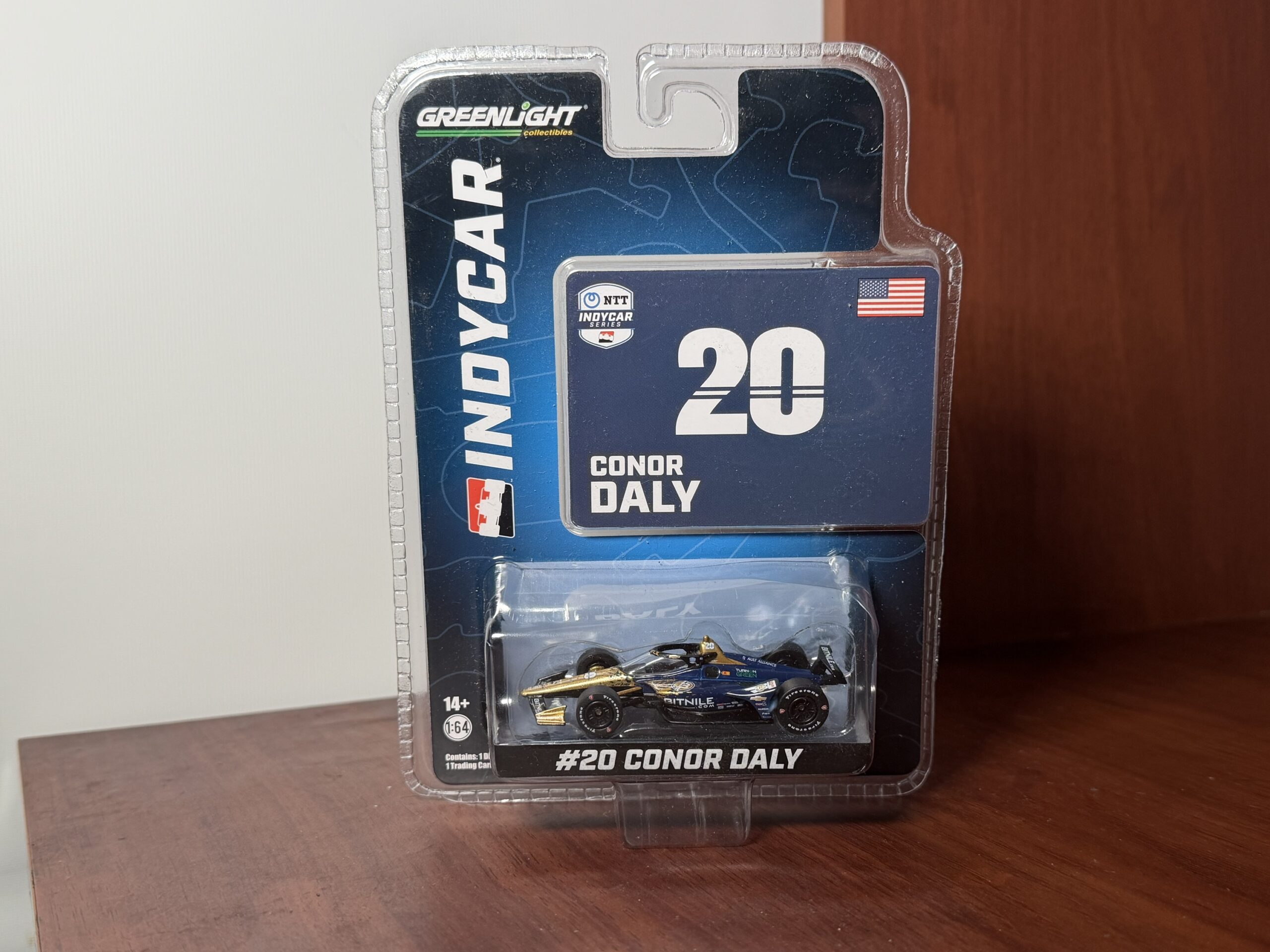 Greenlight 1:64 Dallara IndyCar #20 Conor Daly / Ed Carpenter Racing – Bitnile "NTT IndyCar Series" 2023