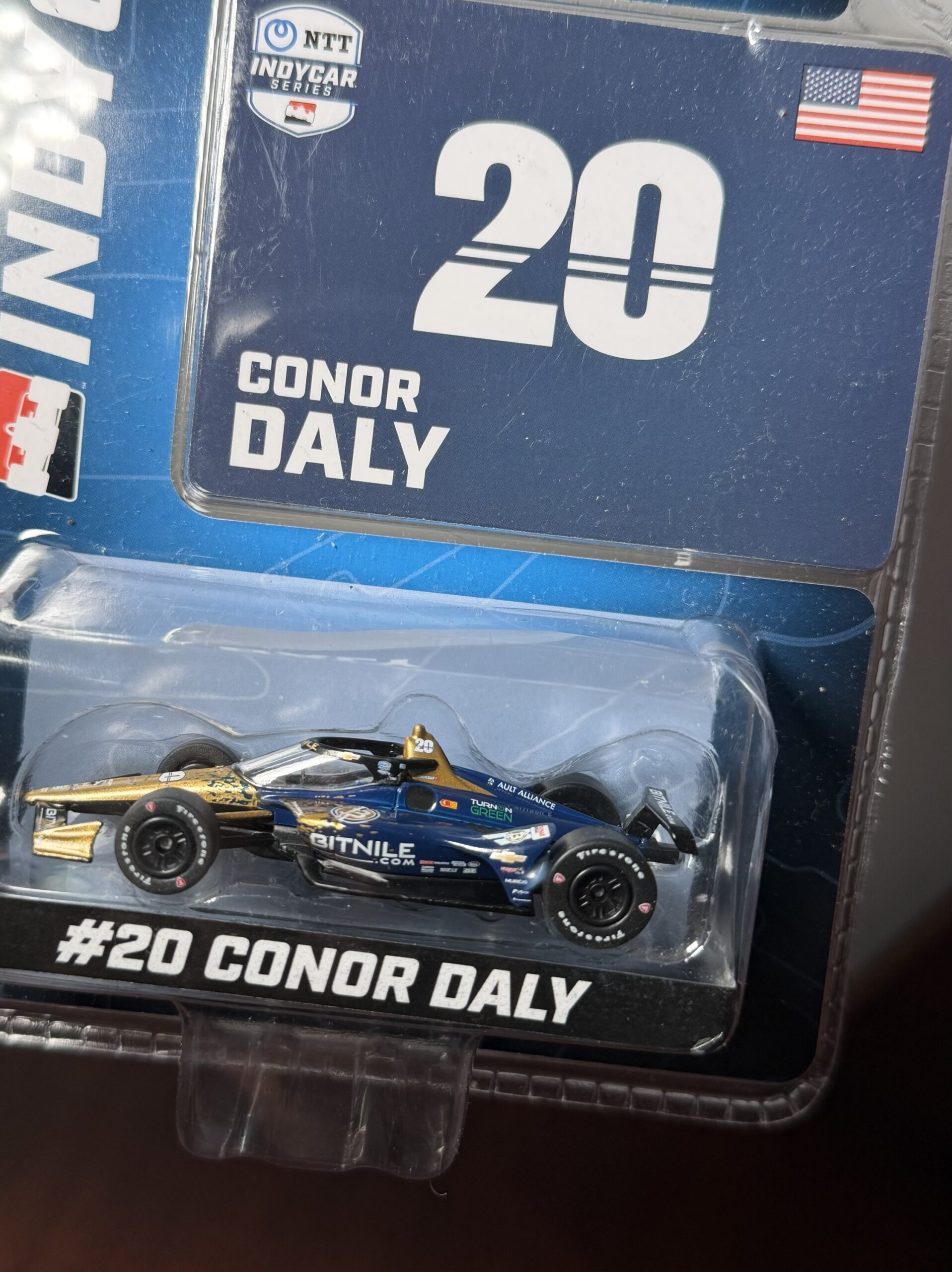 Greenlight 1:64 Dallara IndyCar #20 Conor Daly / Ed Carpenter Racing – Bitnile "NTT IndyCar Series" 2023 - Imagen 2
