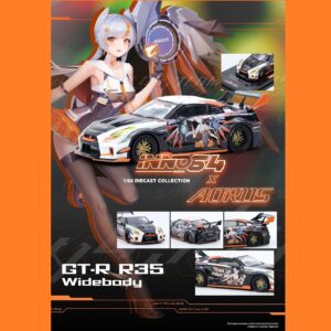 *PREORDEN* INNO64 1/64 GT-R R35 WIDEBODY AORUS X INNO64 Limited Edition IN64-R35LB-AORUS