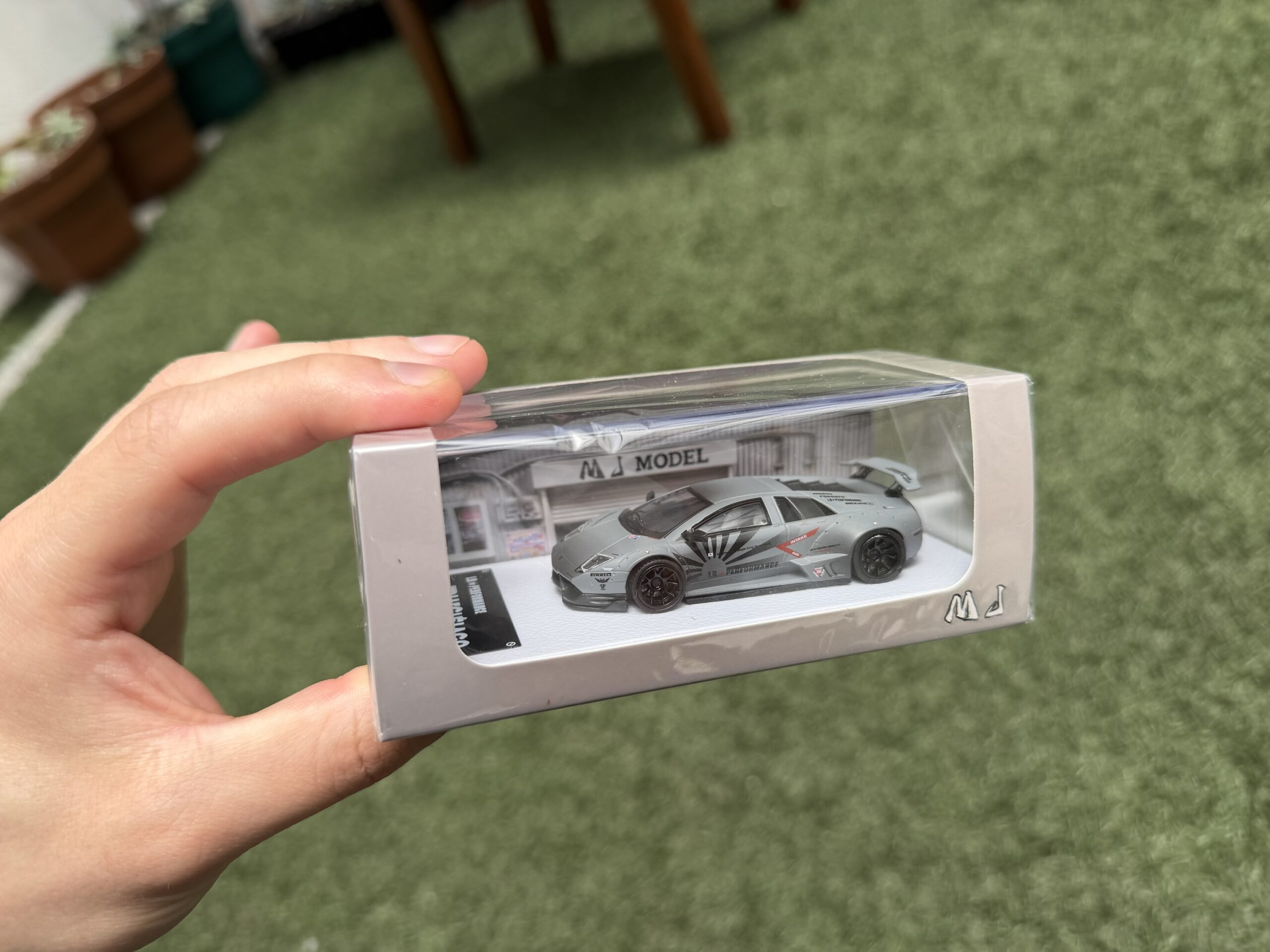MJ Model 1:64 Lamborghini Murcielago Grey Zero Fighter