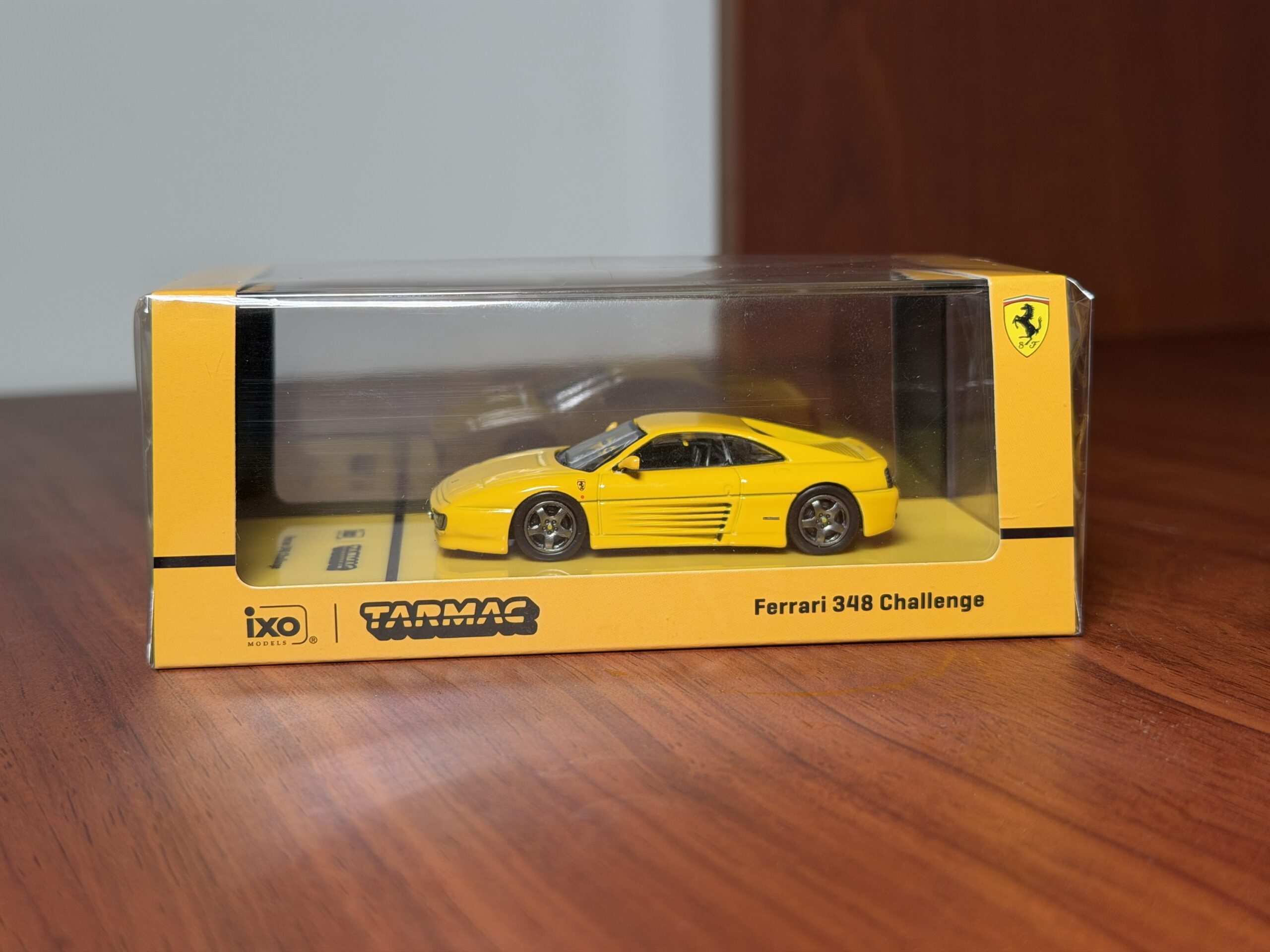 Tarmac Works X iXO Models 1/64 Ferrari 348 Challenge Yellow