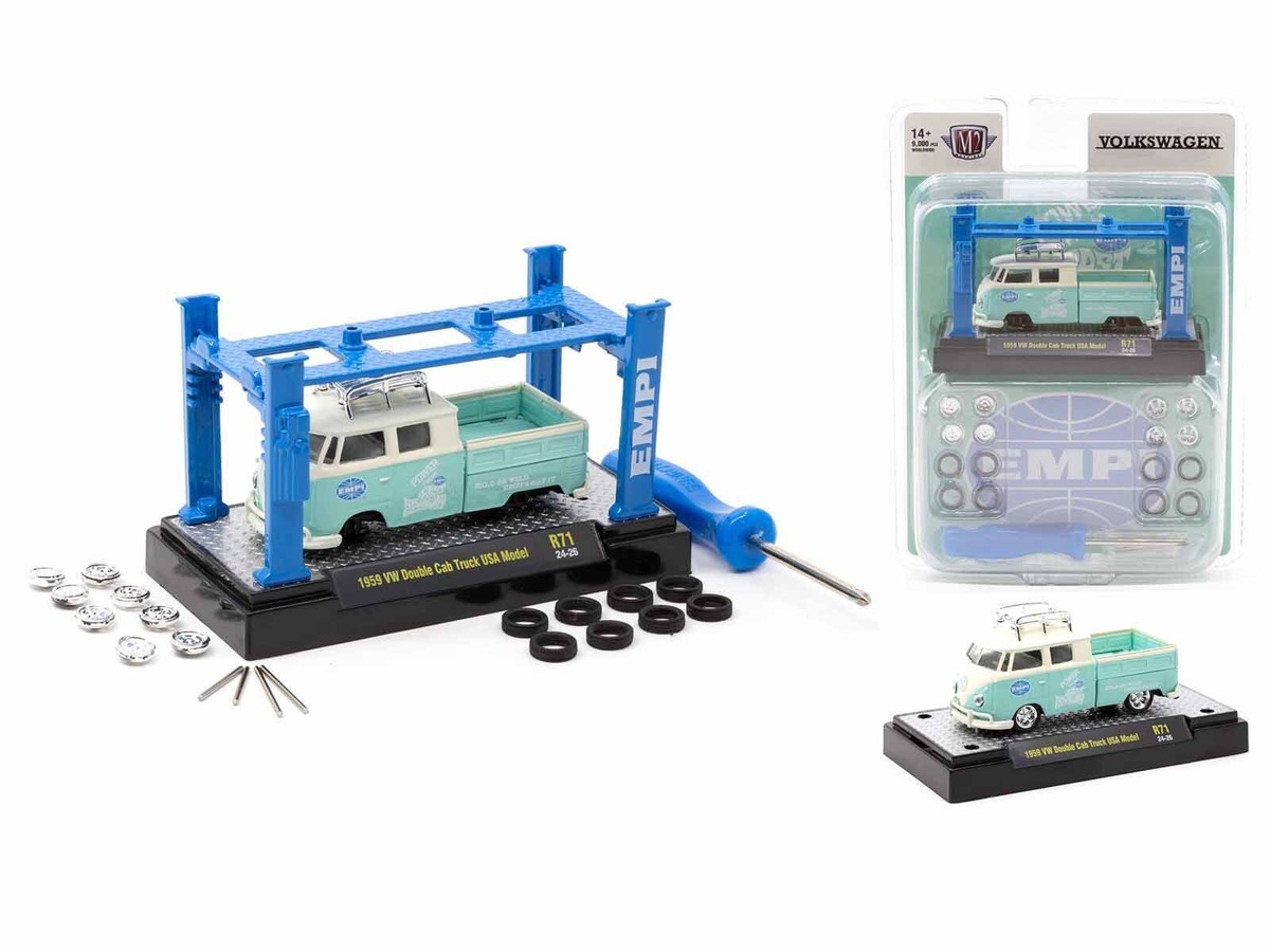 M2 Machines 1/64 Model Kit Volkswagen 1959 Double cab truck - Imagen 2