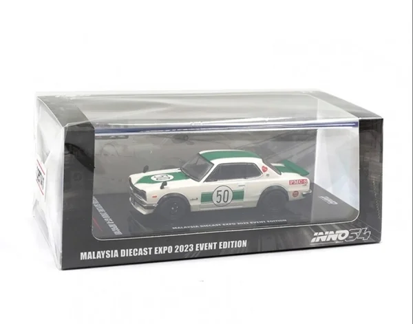 INNO64 1/64 NISSAN SKYLINE 2000 GT-R KPGC10 MALAYSIA DIECAST EXPO 2023 EVENT - Imagen 2