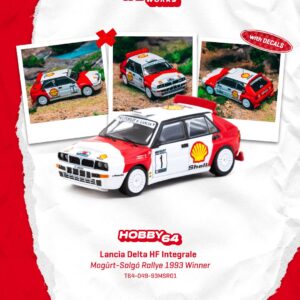 *PREORDEN* Tarmac 1:64 Lancia Delta HF Integrale Mogürt-Salgó Rallye 1993 Winner László Sen Ranga / Ernő Büki