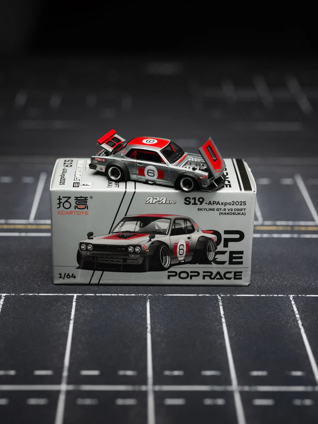 Pop Race 1: 64 SKYLINE GT-R V8 DRIFT (HAKOSUKA) APA EXPO 2025 EXCLUSIVE S19-APAXPO2025 - Imagen 4