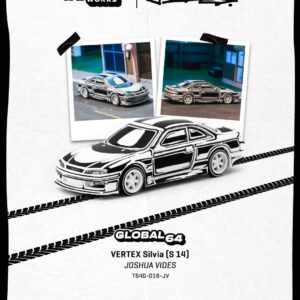 Tarmac 1/64 VERTEX Silvia (S 14) - Designed by JOSHUA VIDES