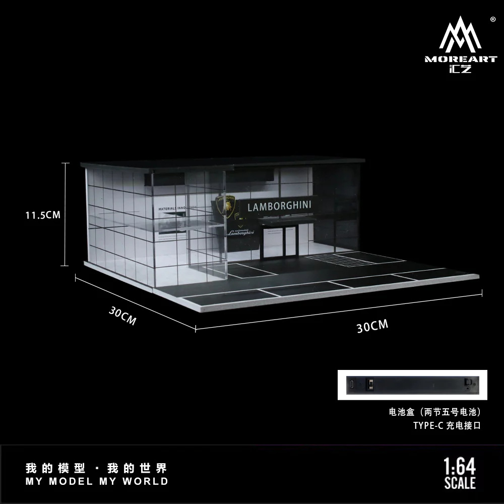 MoreArt 1:64 TWO-LAYER ASSEMBLY LAMBORGHINI SHOWROOM - Imagen 2