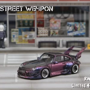 Street Weapon 1:64 Porsche RWB 993 Chameleons Purple