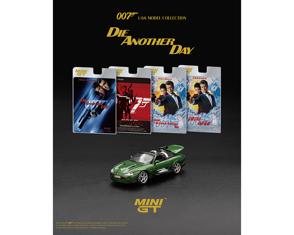 Mini GT 1:64 Jaguar XKR James Bond “Die Another Day” English Packaging - Imagen 2