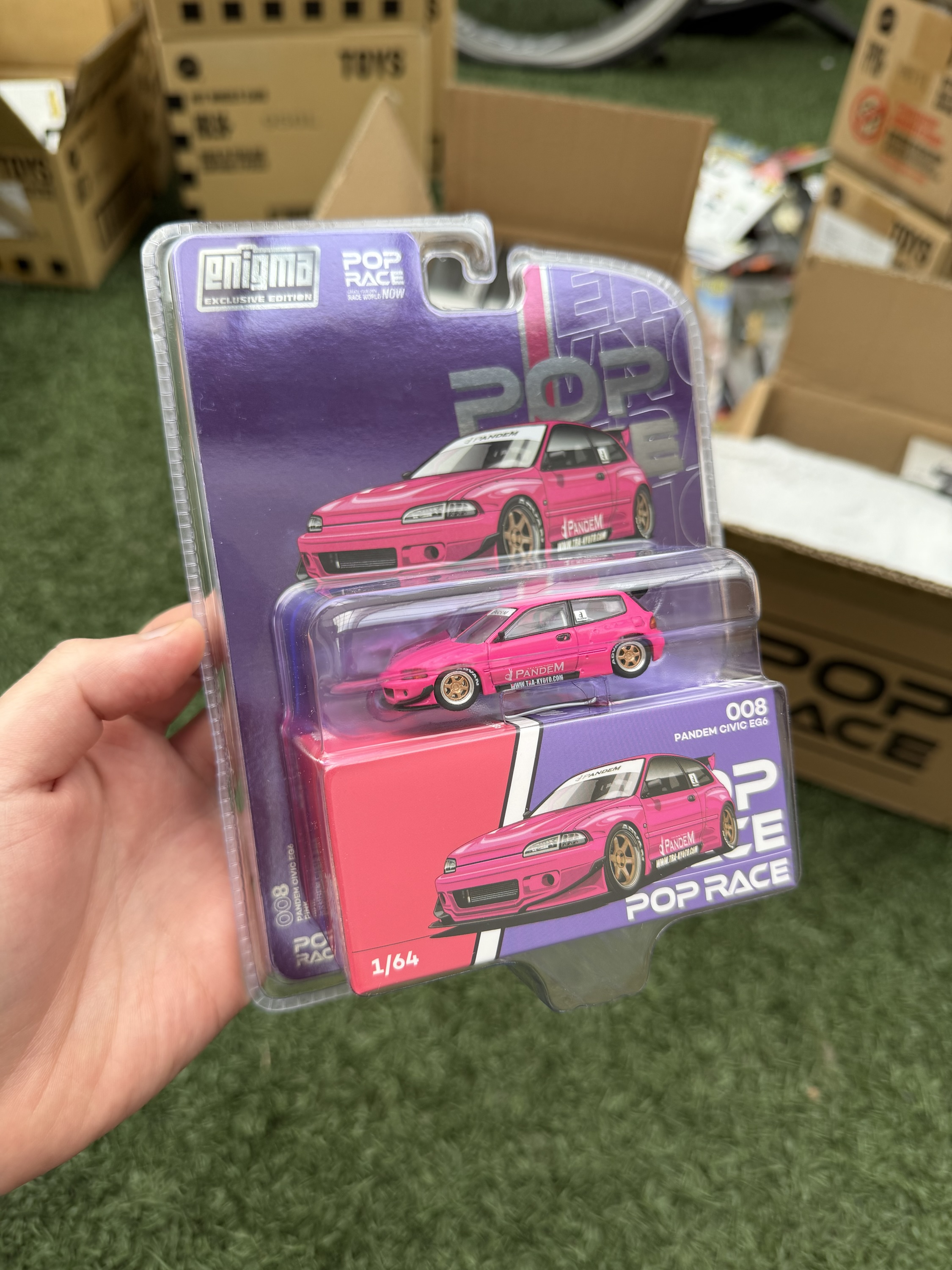 POPRACE 1/64 Pandem Civic EG6 - PINK (enigma exclusive edition)