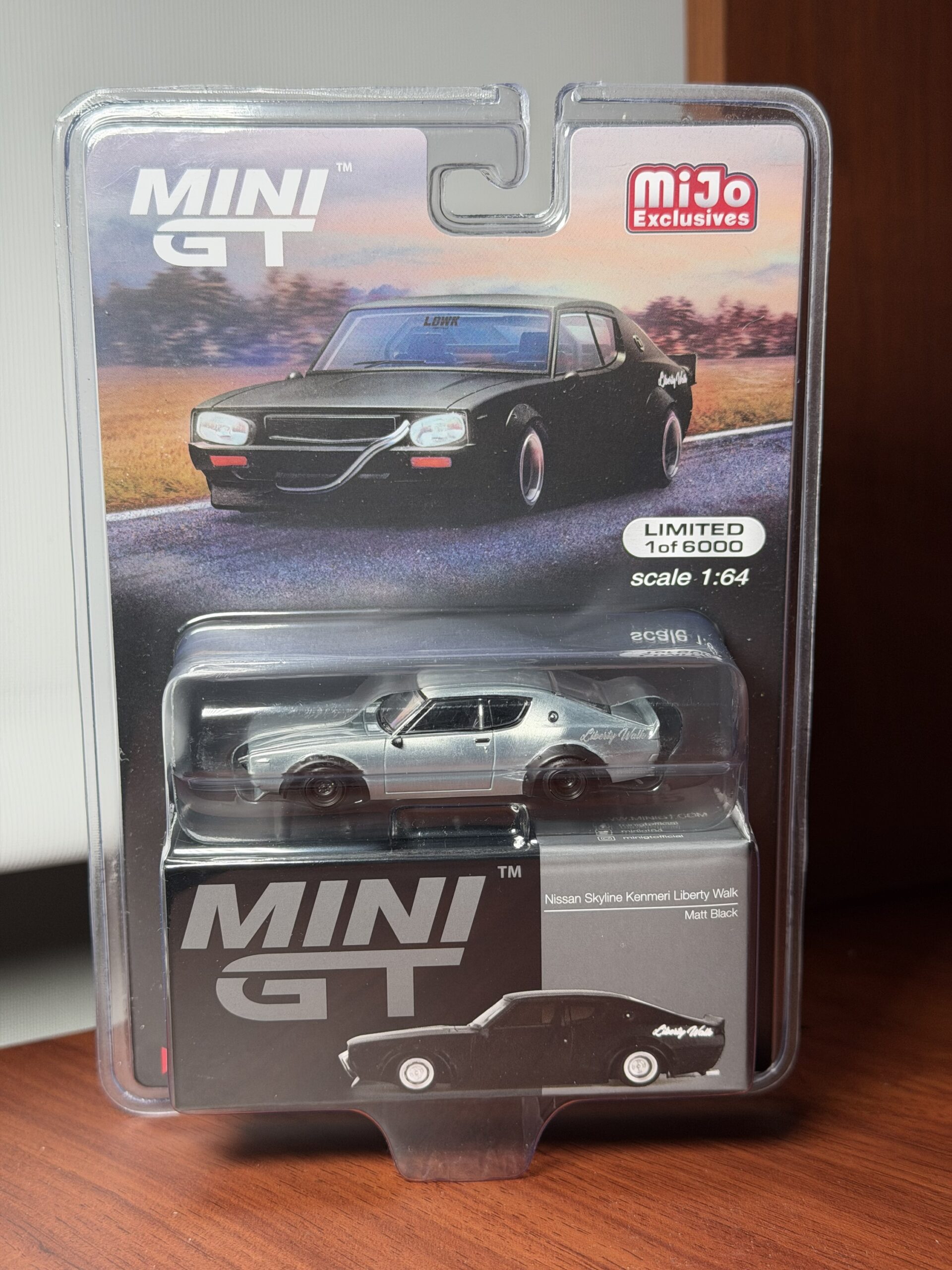 *CHASE* Mini GT 1:64 Nissan Skyline Kenmeri Liberty Walk – Matt Black