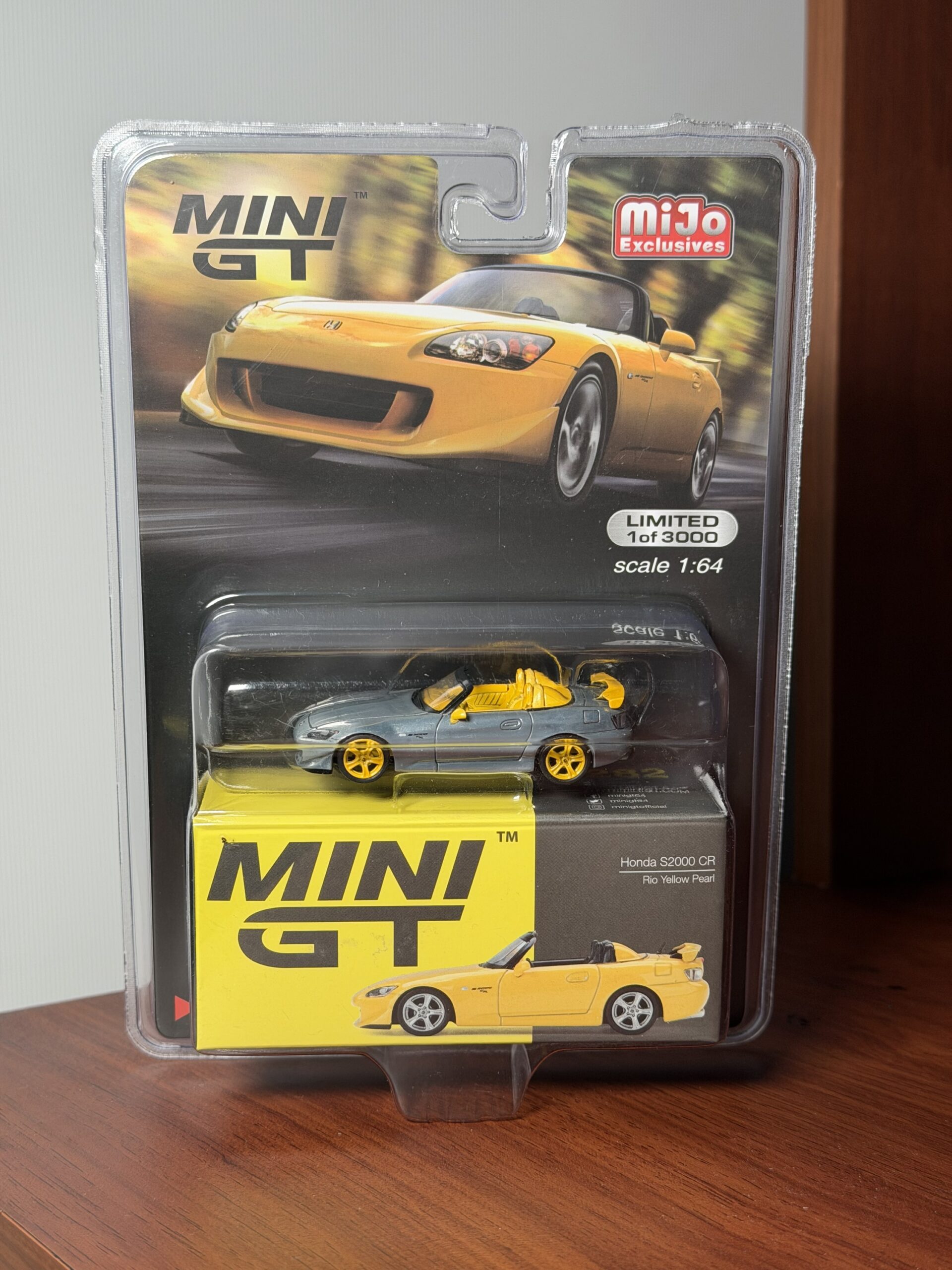 *CHASE* Mini GT 1:64 Mijo Exclusives Honda S2000 CR Rio Yellow Pearl