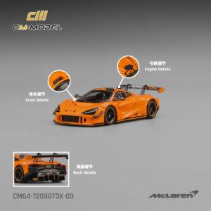 *PREORDEN* CM MODEL 1/64 Mclaren 720S GT3X Papaya Orange