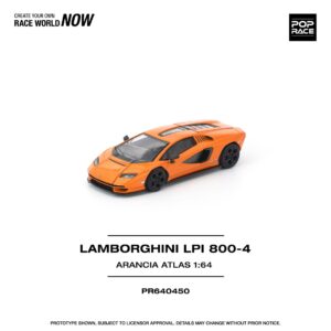 *PREORDEN* POPRACE 1/64 LAMBORGHINI COUNTACH LP1 800-4 ARANCIA ATLAS