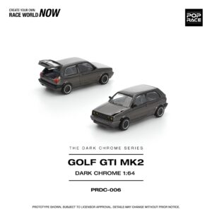 *PREORDEN* POPRACE 1/64 GOLF GTI MK2 DARK CHROME