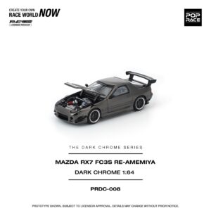 *PREORDEN* POPRACE 1/64 MAZDA RX7 (FC3S) RE-AMEMIYA DARK CHROME