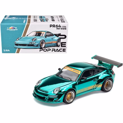 POPRACE 1/64 997 RWB SPECTRAFLAME TEAL TASHK 2025 Exclusive Model