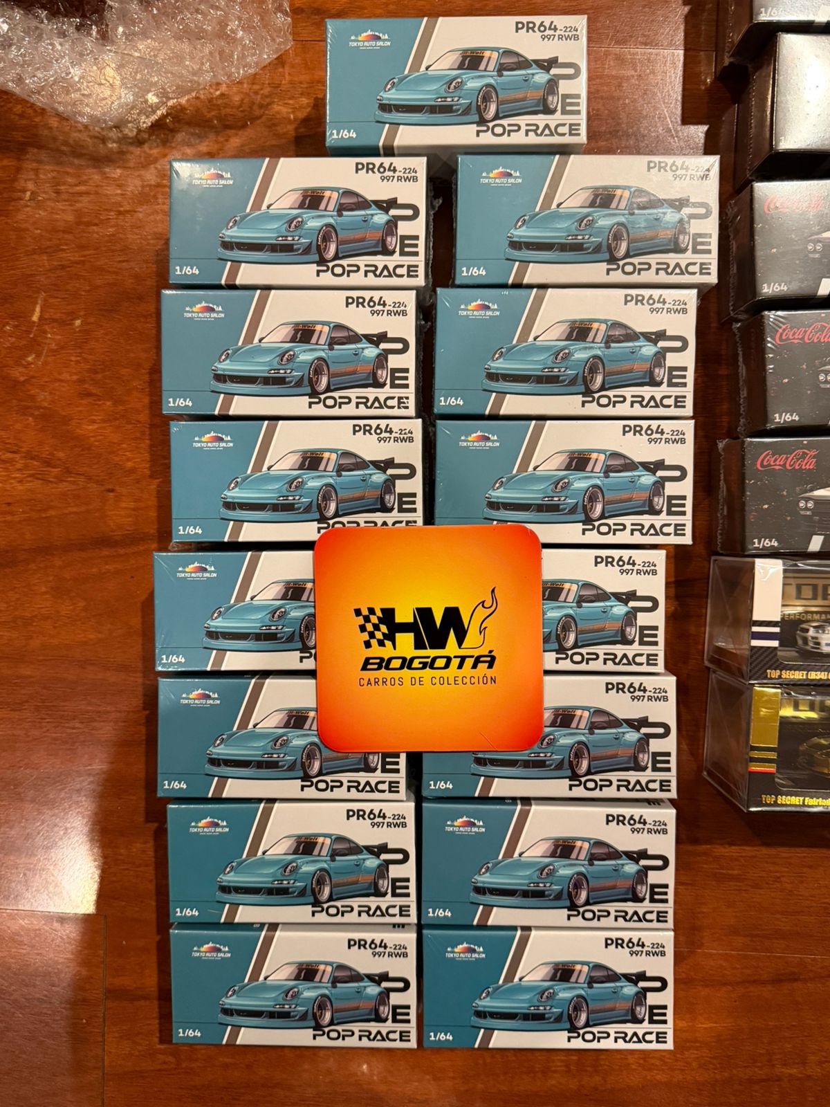 POPRACE 1/64 997 RWB SPECTRAFLAME TEAL TASHK 2025 Exclusive Model - Imagen 3
