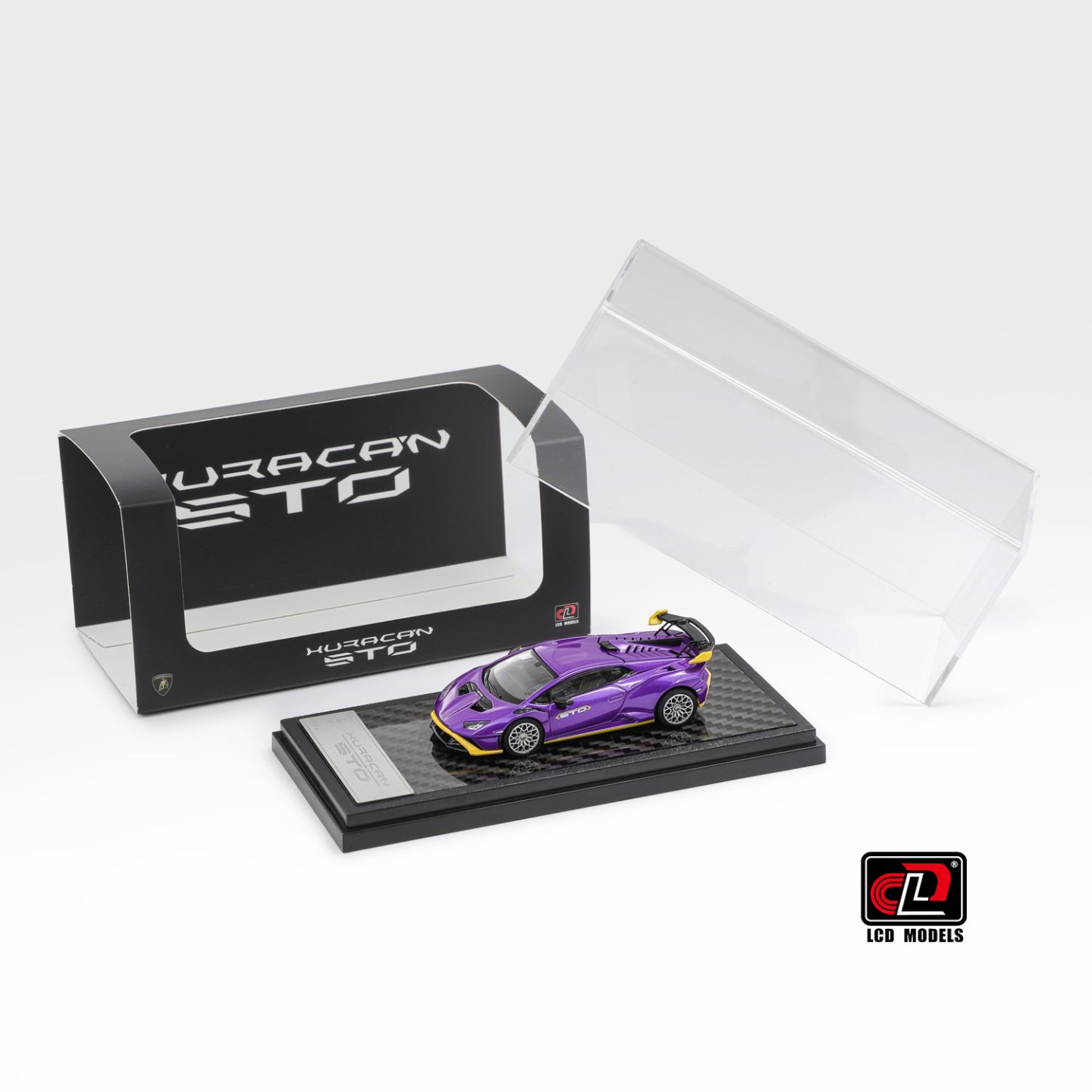 LCD 1:64 Lamborghini Huracan STO Morado - Imagen 11