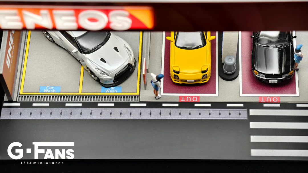 G-Fans Diorama 1:64 ENEOS Estación de Gasolina (NO incluye carros ni figuras) - Imagen 6