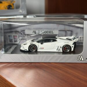 MJ Model 1:64 Huracan LP610 GT LB-Silhouette Works Blanco