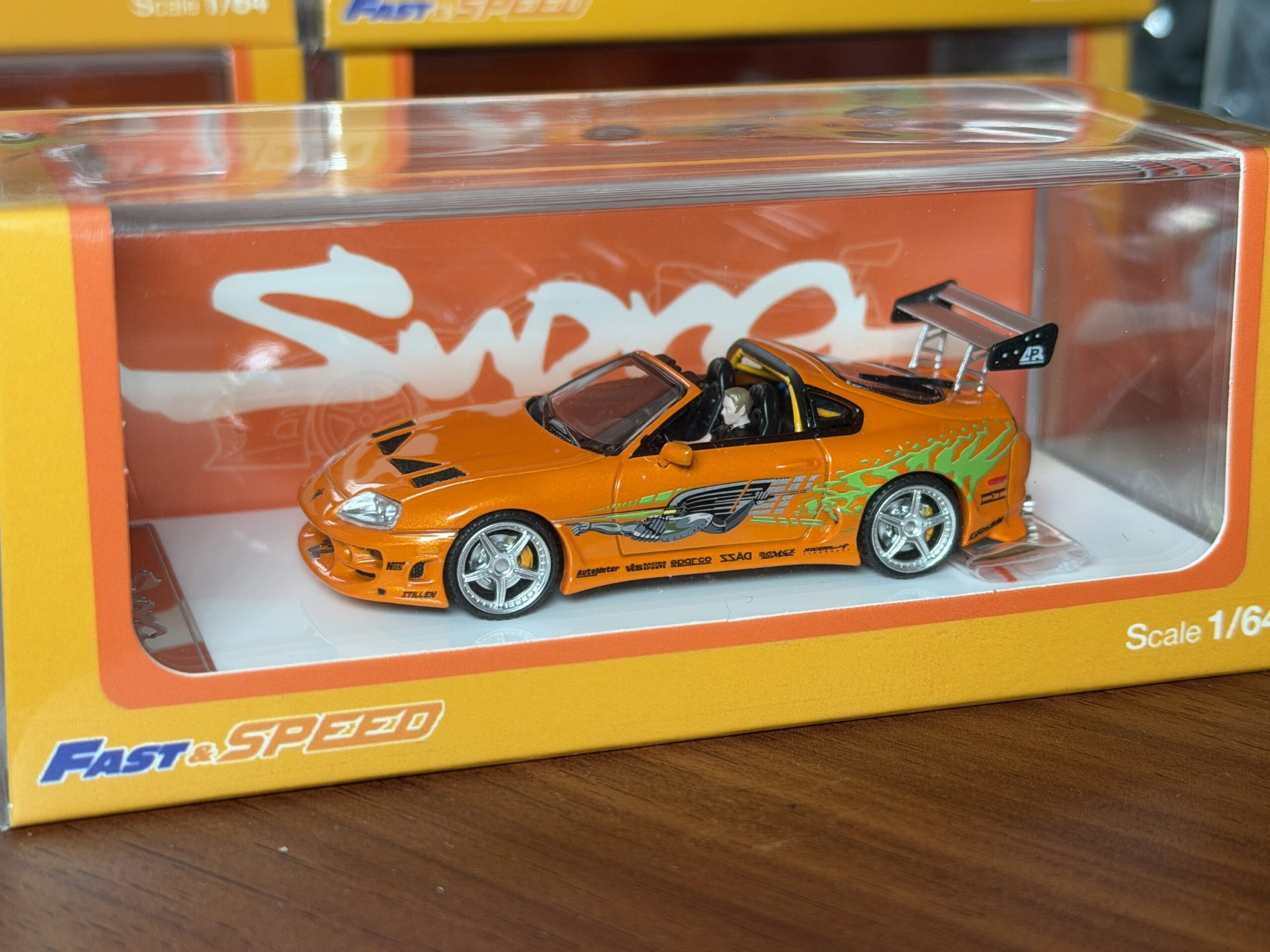 Fast Speed 1:64 Toyota Supra Fast and Furious con figura