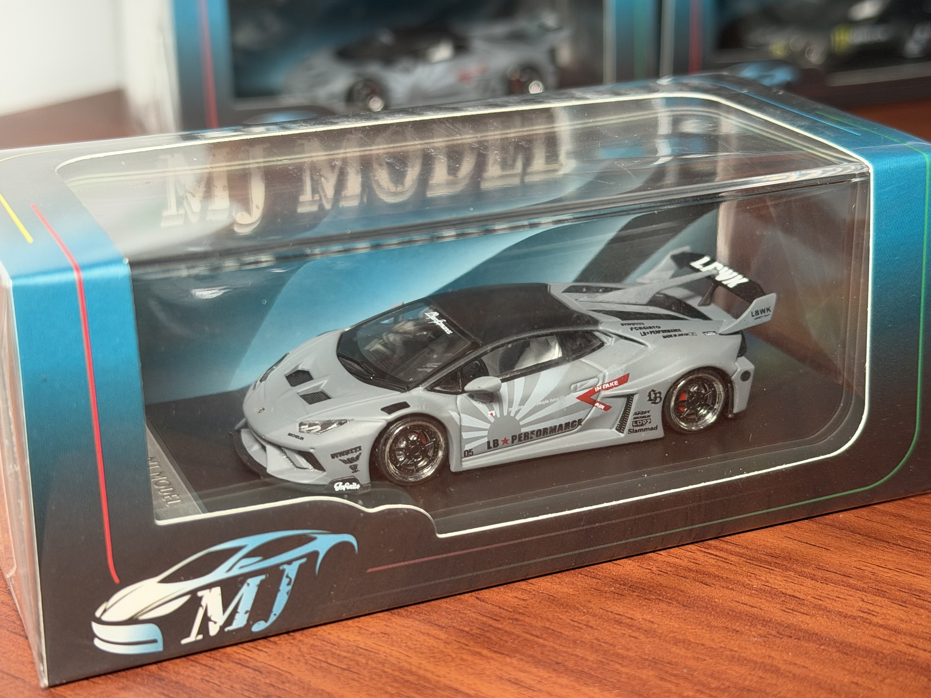 MJ 1:64 Lamborghini Huracan LP610 GT LB-Silhouette Works Gris