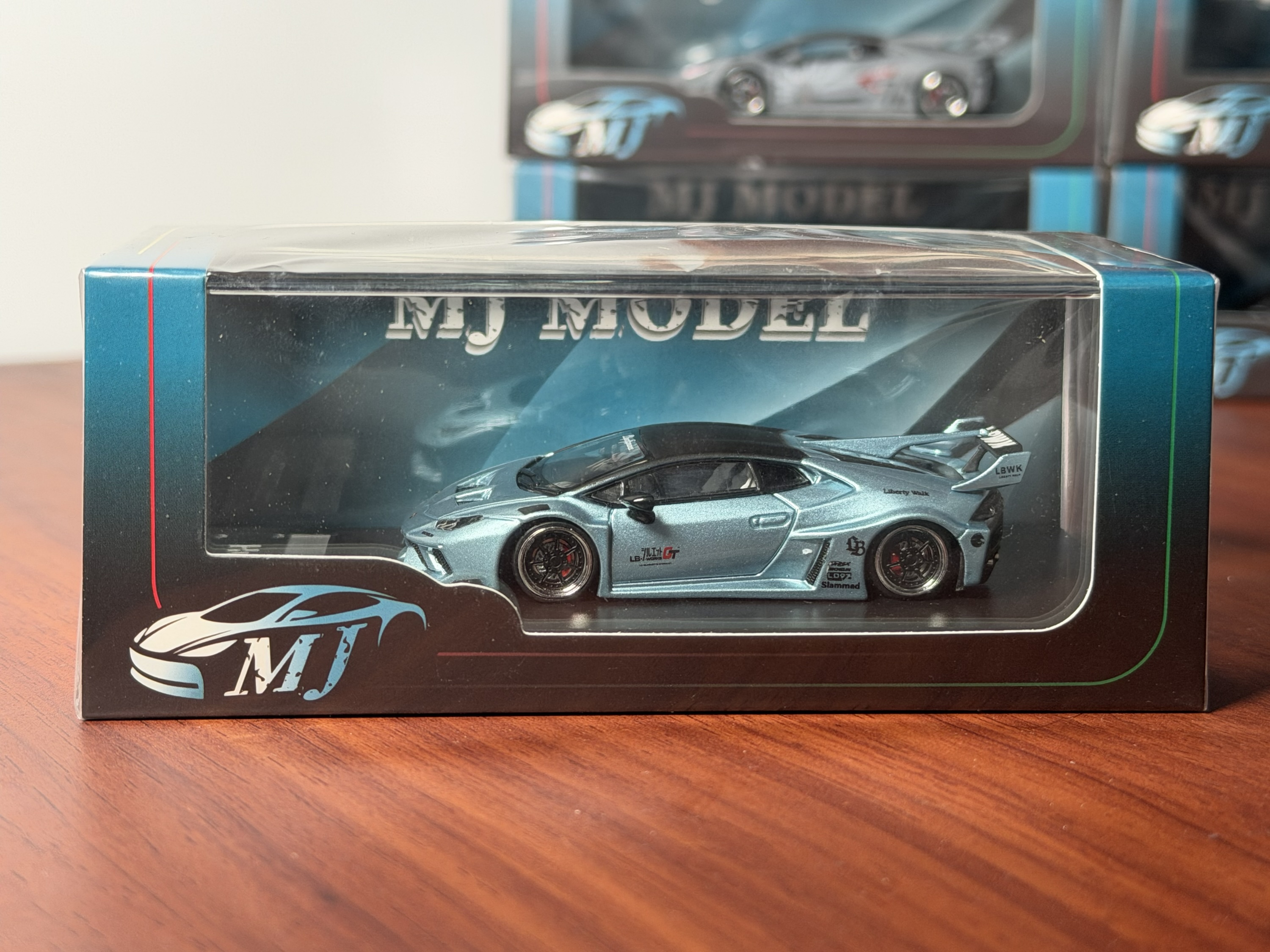 MJ 1:64  Lamborghini Huracan LP610 GT LB-Silhouette Works Ice Blue