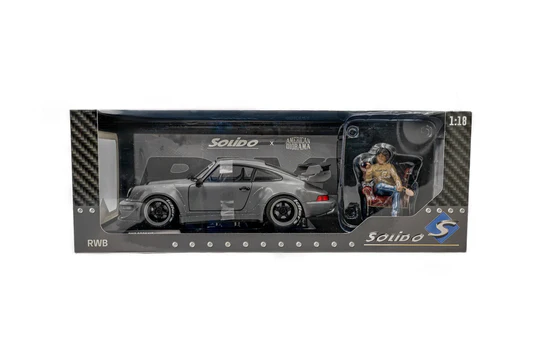 Solido x American Diorama 1:18 RWB 964 - Nardo Grey + Akira Nakai Figurine - Imagen 2