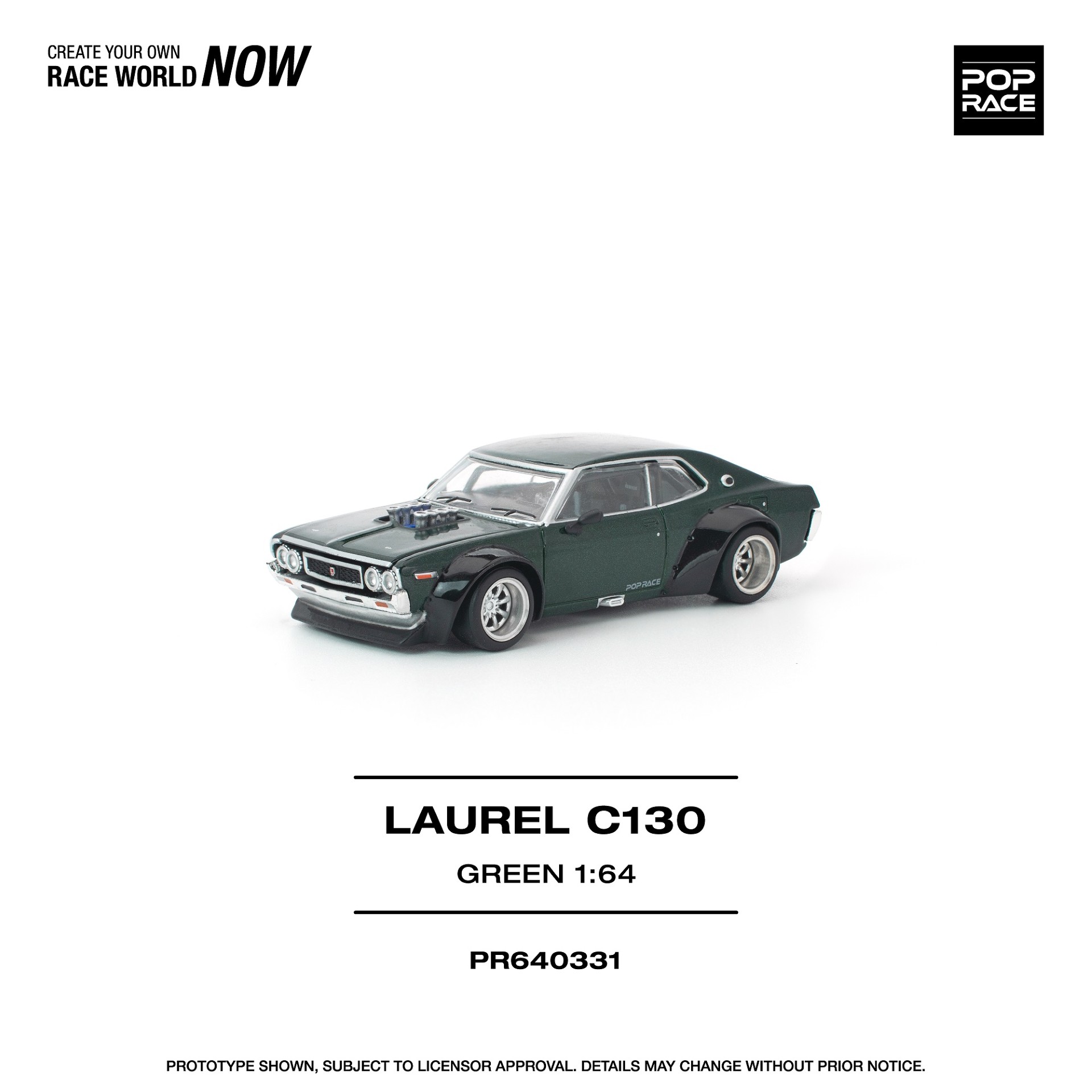 *PREORDEN* POPRACE 1/64 LAUREL C130 GREEN
