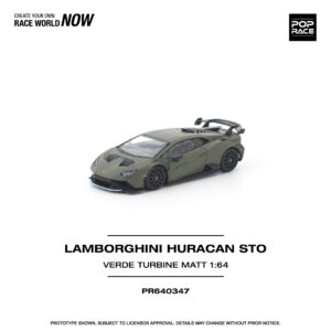 *PREORDEN* POPRACE 1/64 LAMBORGHINI HURACAN STO VERDE TURBINE MATT
