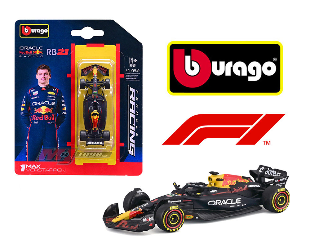 Bburago 1:64 F1 2025 Oracle Red Bull Racing RB21 #1 Max Verstappen - Imagen 2