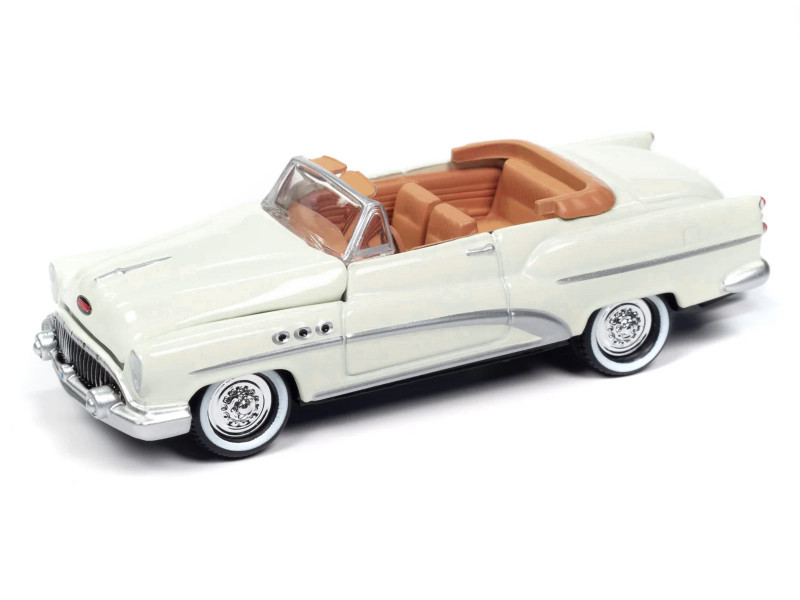 Johnny Lightning 1:64 1953 Buick Super Cream with Travel Trailer Limited Edition "Tow & Go" - Imagen 3