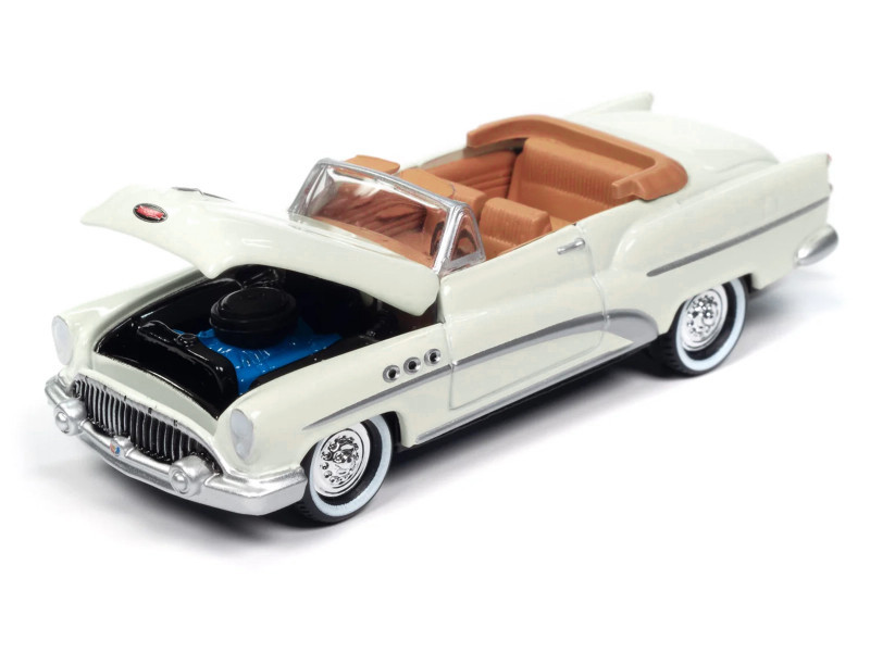Johnny Lightning 1:64 1953 Buick Super Cream with Travel Trailer Limited Edition "Tow & Go" - Imagen 2