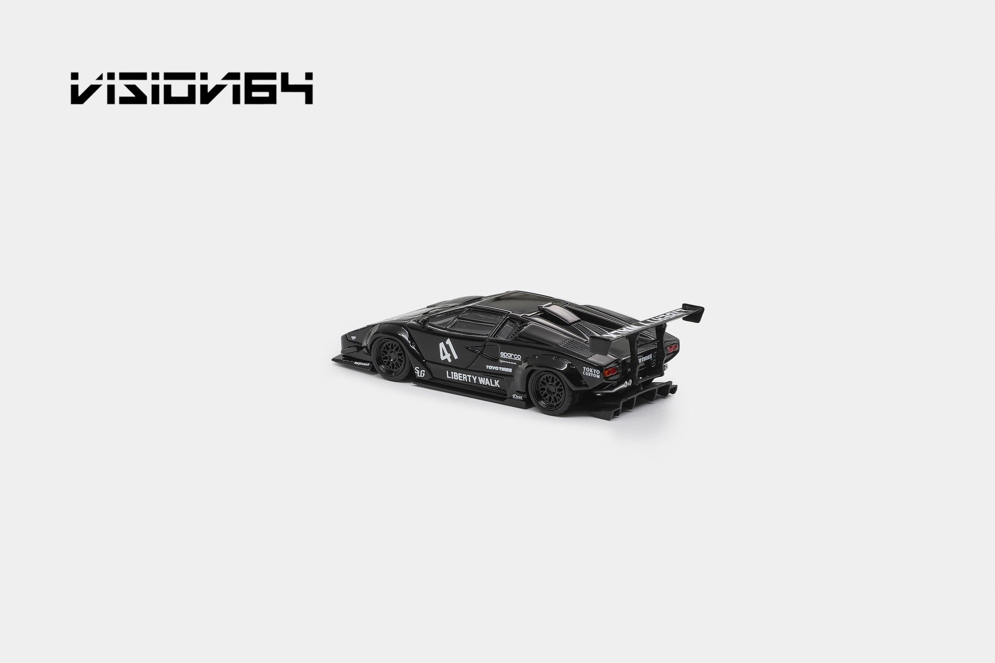 Vision64 1/64 Lamborghini Countach LBWK Limitado a 999 unds Negro - Imagen 3