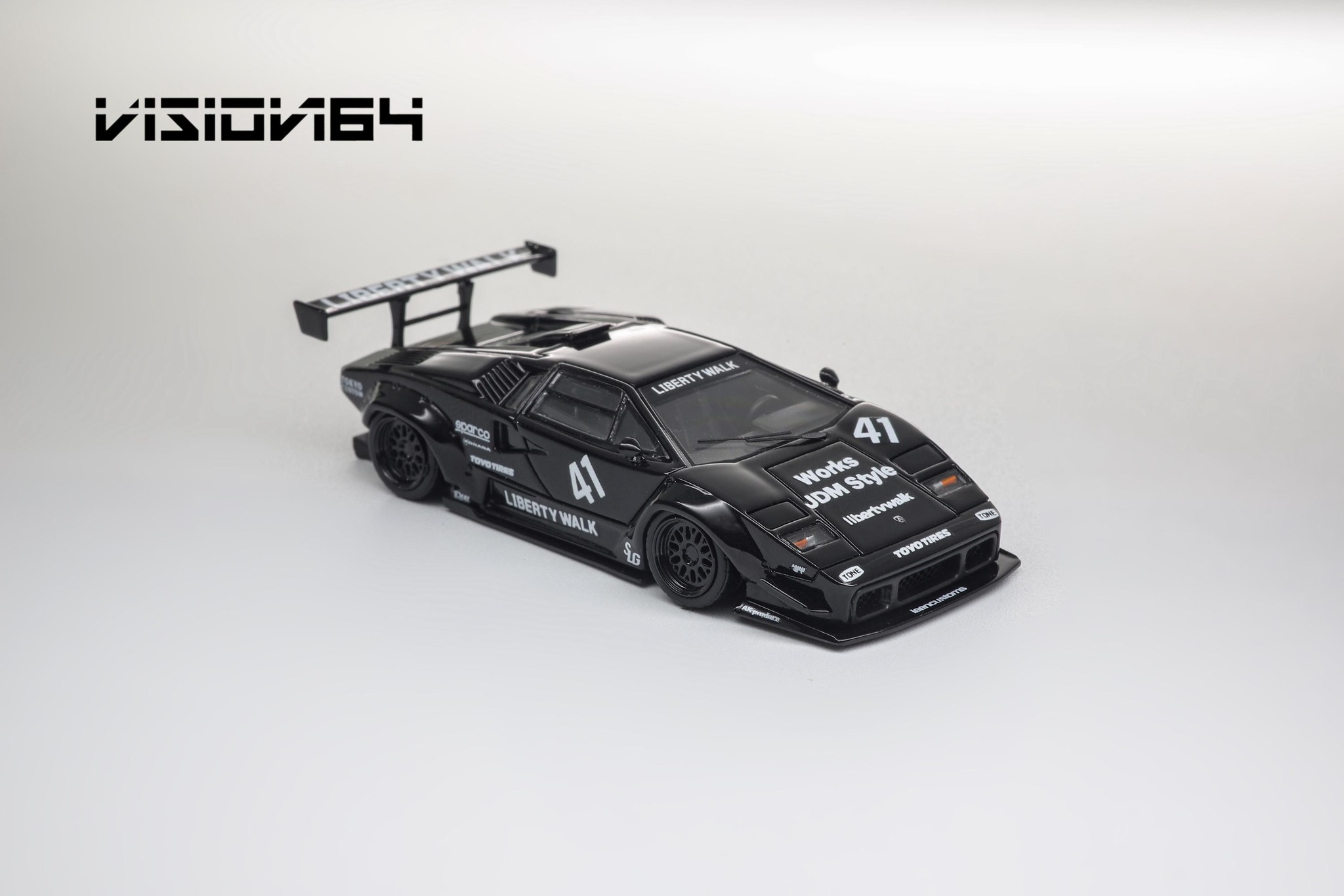 Vision64 1/64 Lamborghini Countach LBWK Limitado a 999 unds Negro - Imagen 2