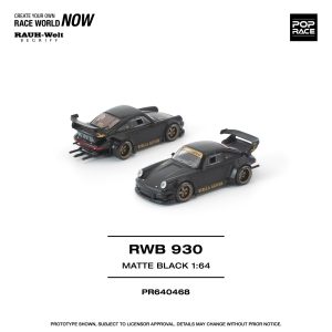 *PREORDEN* POPRACE 1/64 RWB 930 MATTE BLACK "STELLA ARTOIS" NEW TOOLING