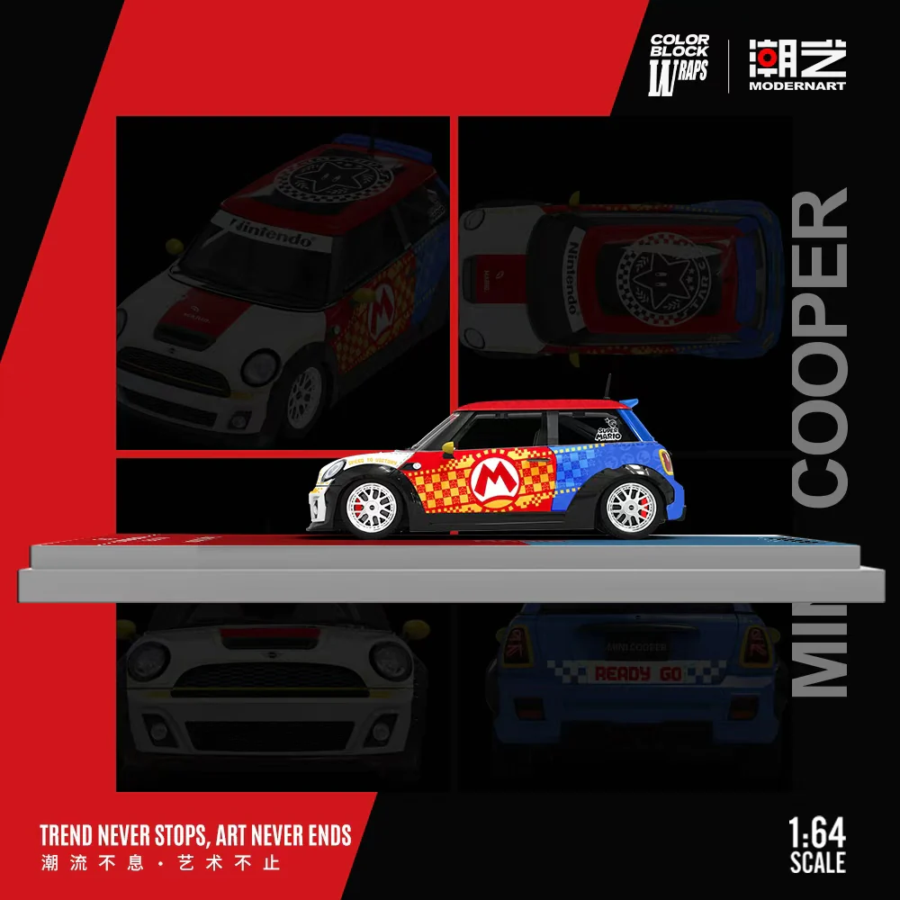 ModernArt X Color Block Wraps 1:64 Mini Cooper Mari - Imagen 4