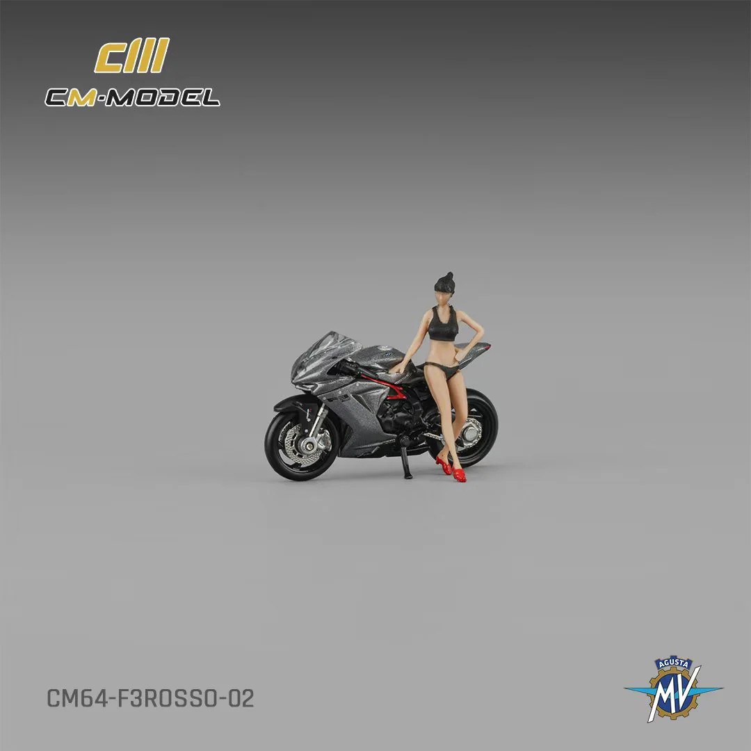CM Model 1:64 MV Agusta F3rosso Metallic Grey - Imagen 2