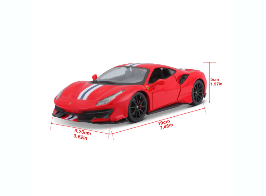 Bburago 1:24 Ferrari 488 Pista Rojo - Imagen 4