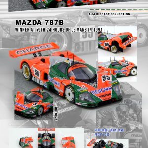 *PREORDEN* INNO64 MAZDA 787B Winner At 24 Hours Le Mans 1991