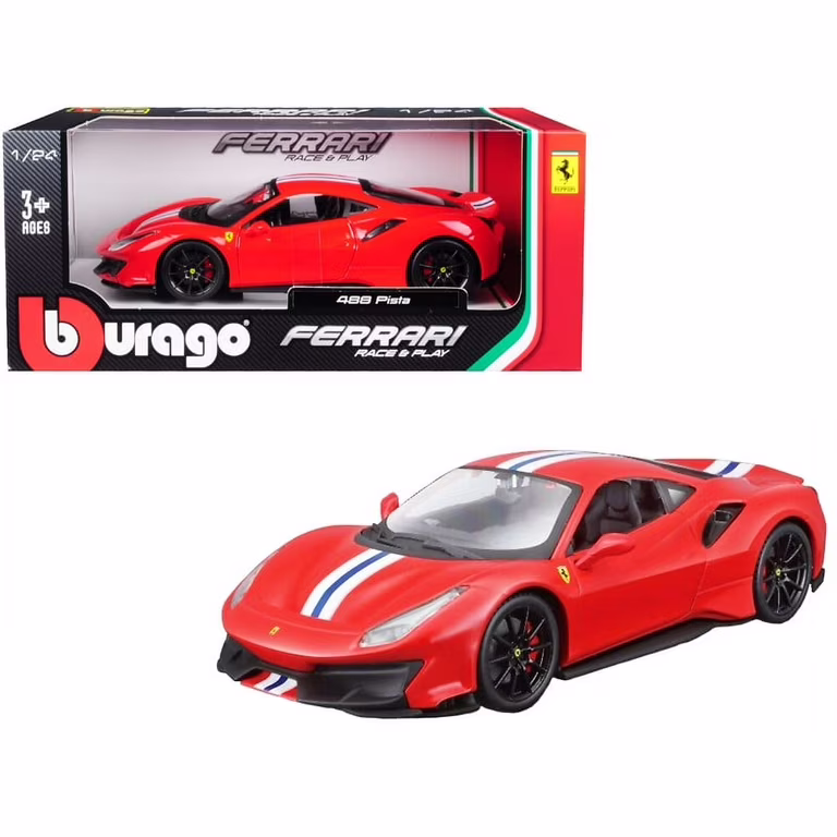 Bburago 1:24 Ferrari 488 Pista Rojo