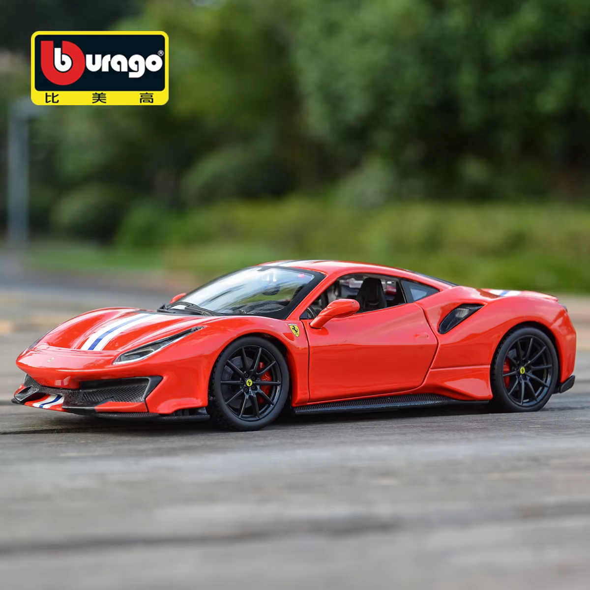 Bburago 1:24 Ferrari 488 Pista Rojo - Imagen 3