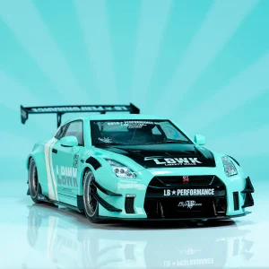 Jada 1:18 2020 Nissan GT-R (R35) Liberty Walk Body Kit 2.0 Seafoam