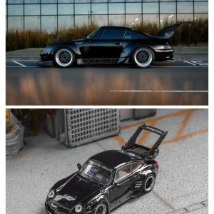 Star Model 1:64 RWB 993 Negro Alerón alto