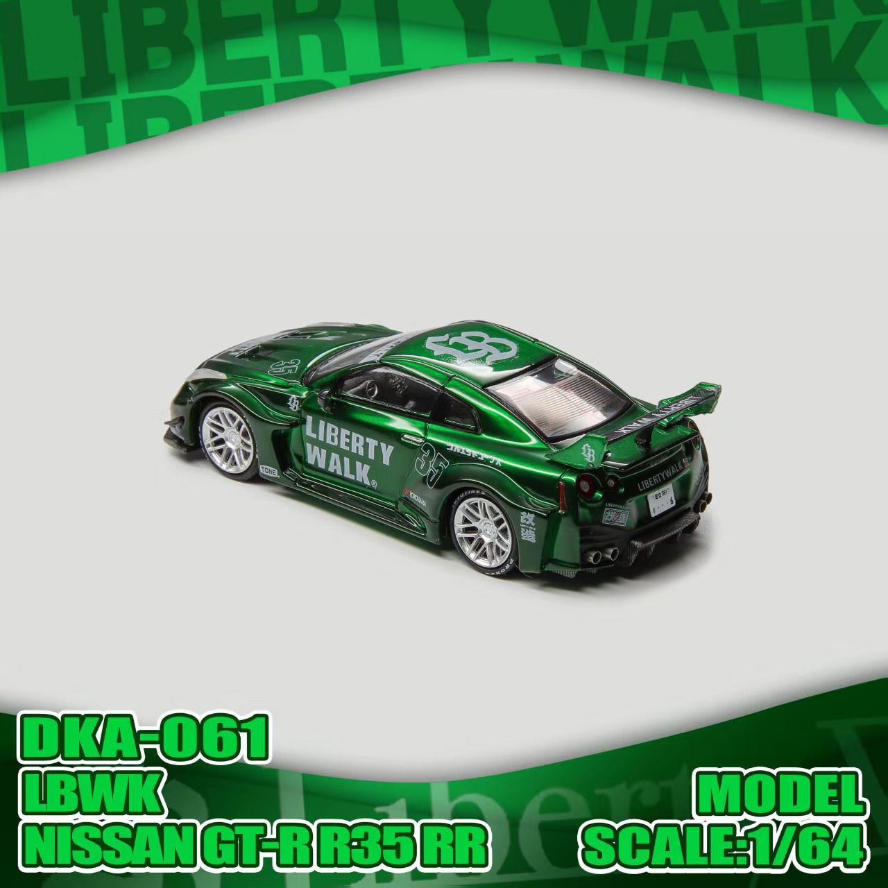 *PREORDEN* Demon King 1:64 R35 LBWK Verde - Imagen 4